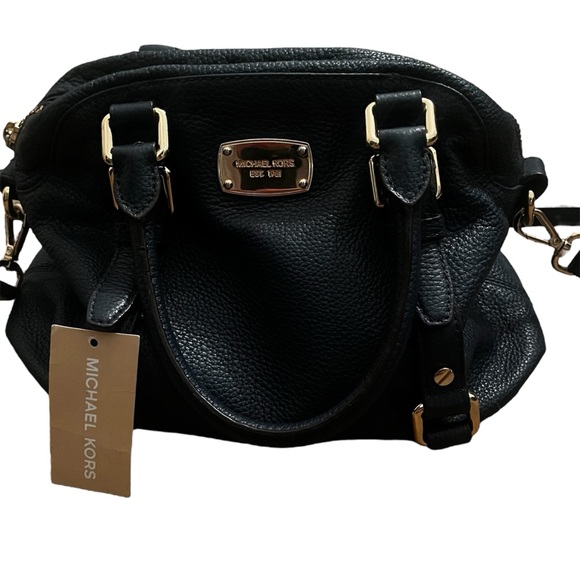 ✨2 for $50✨MICHAEL BY MICHAEL KORS 💙 'MEDIUM BEDFORD’ BOWLING SATCHEL - Picture 1 of 7